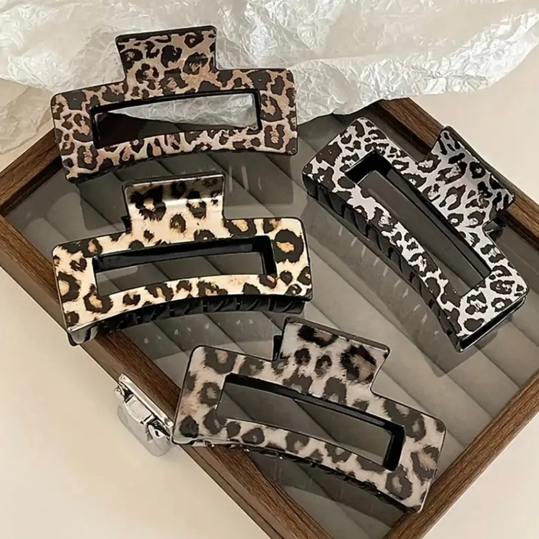 3 pc set Leopard Print Hair Clips