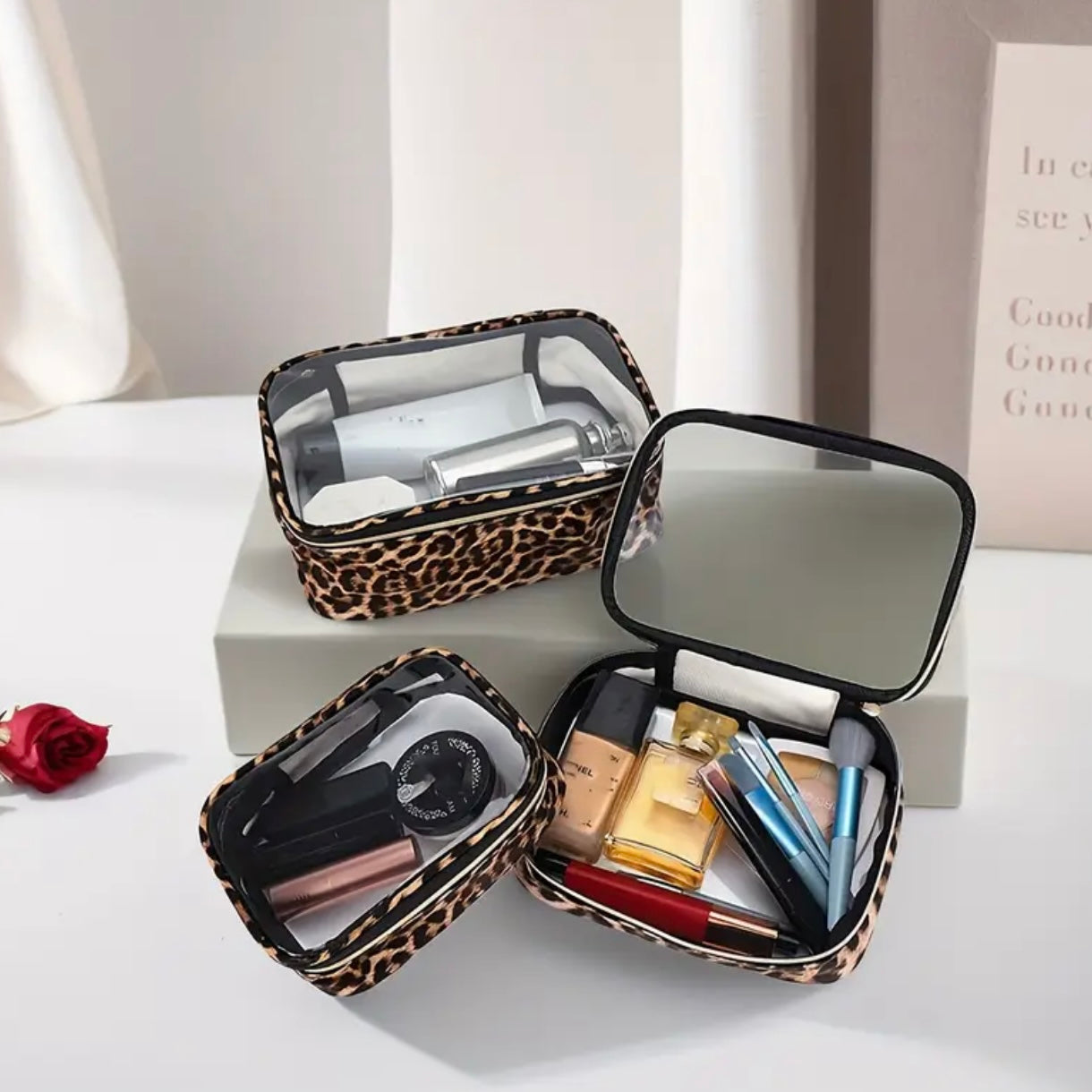 Leopard Print Toiletry Bag
