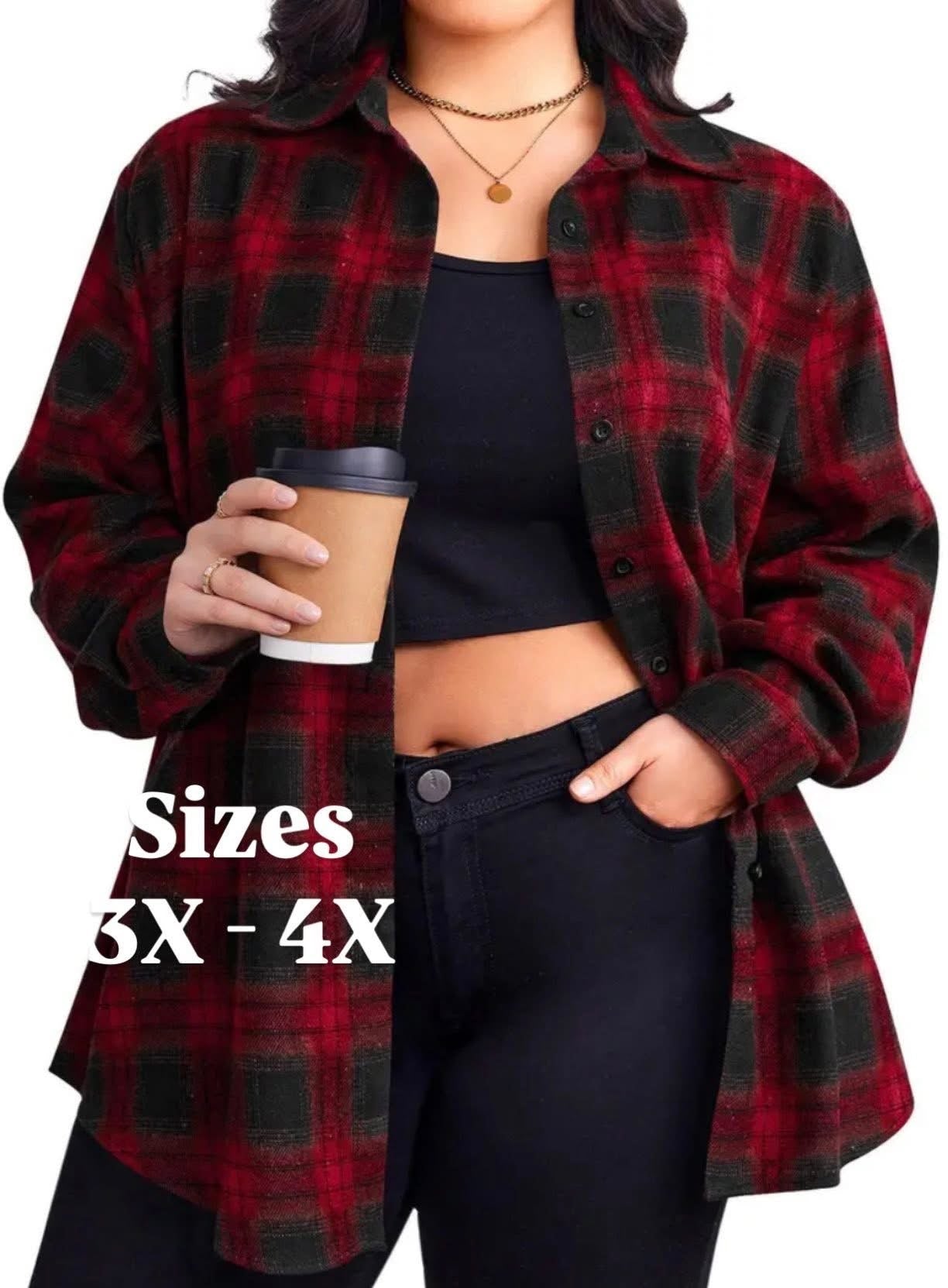 Red / Black Flannel extended Size - PREORDER