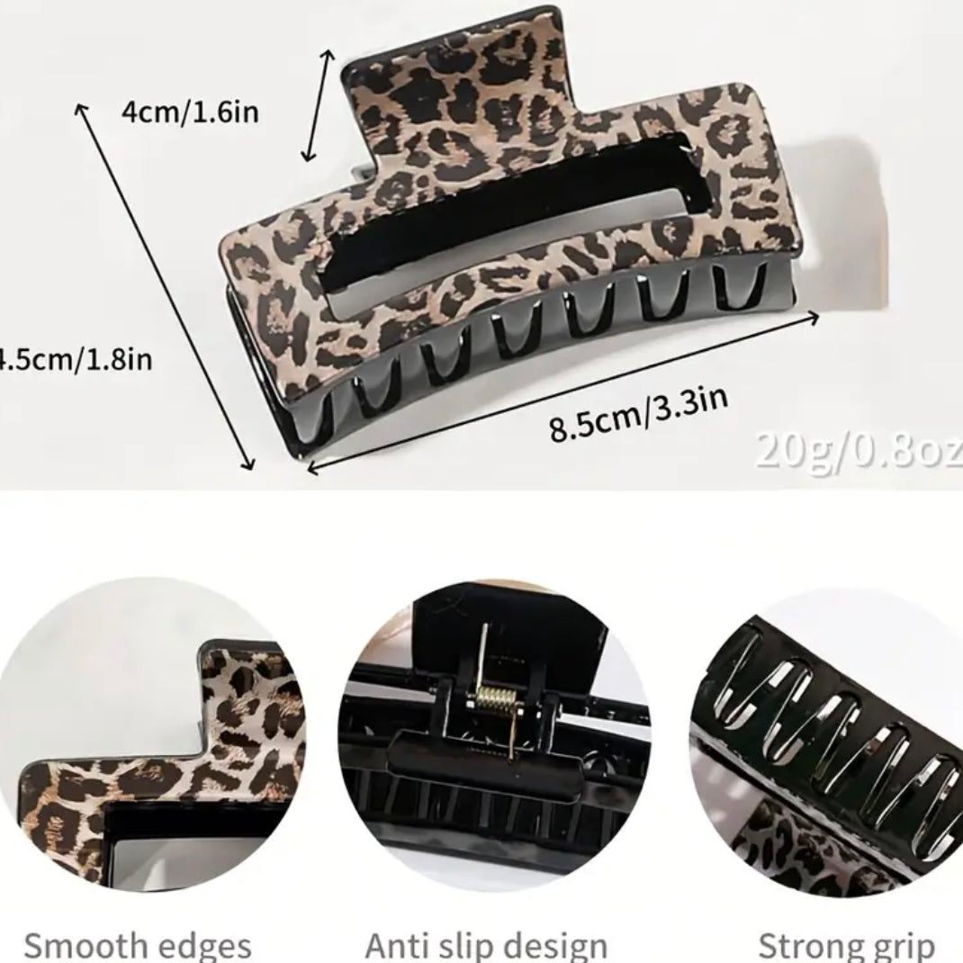 3 pc set Leopard Print Hair Clips