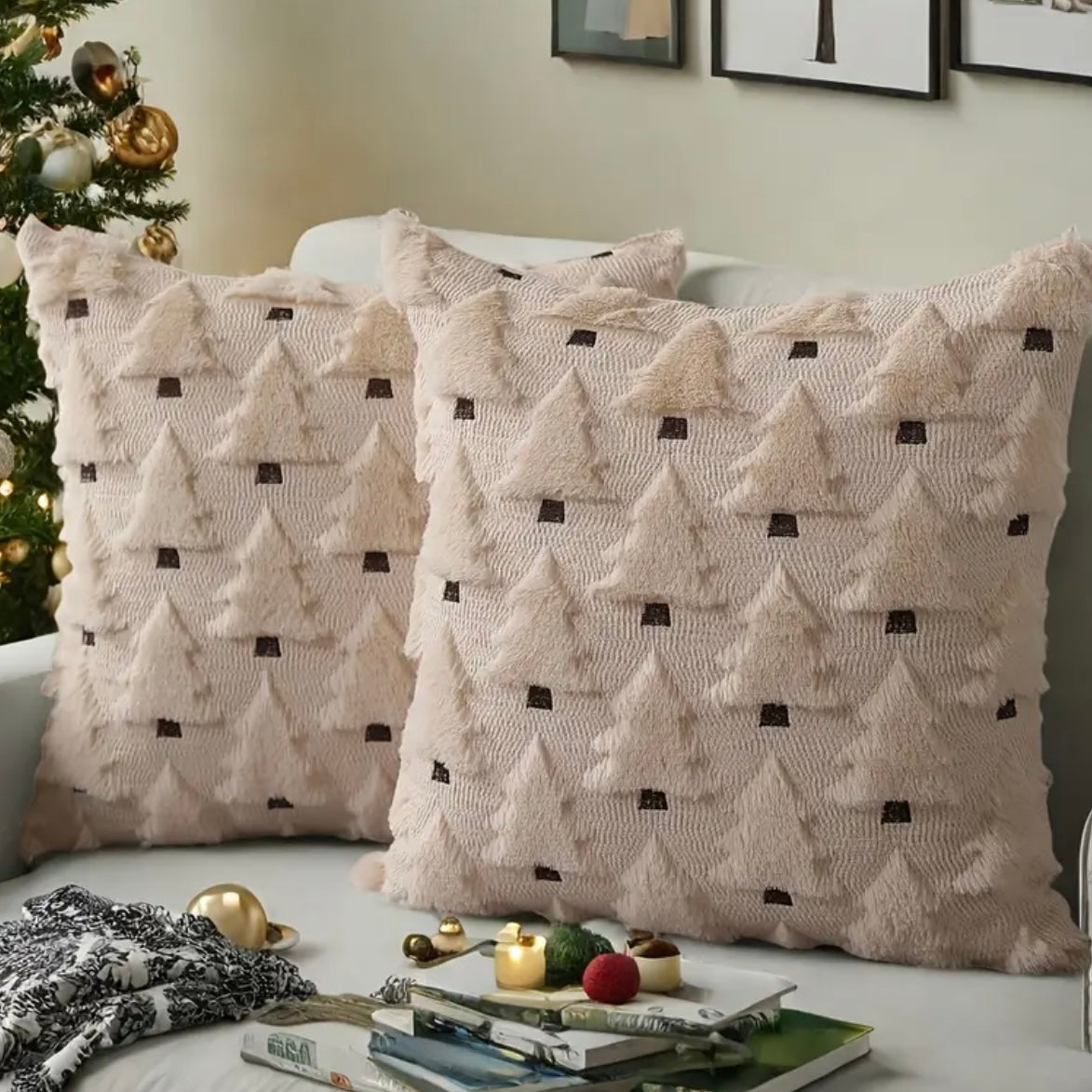 Pillow Covers - Adorable Christmas Pillow Cover 18x18 – Festive Holiday Cushion Cover | Cozy Christmas Décor