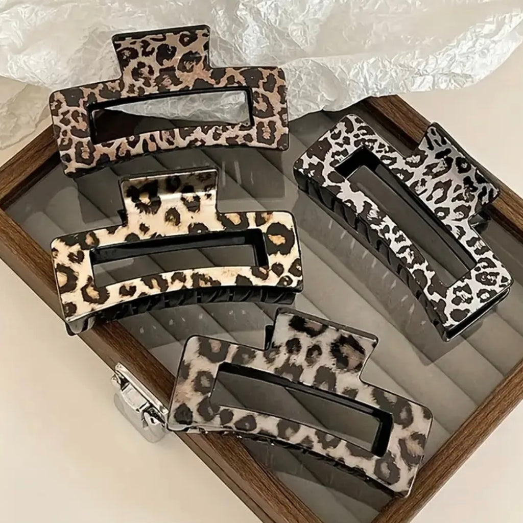 3 pc set Leopard Print Hair Clips