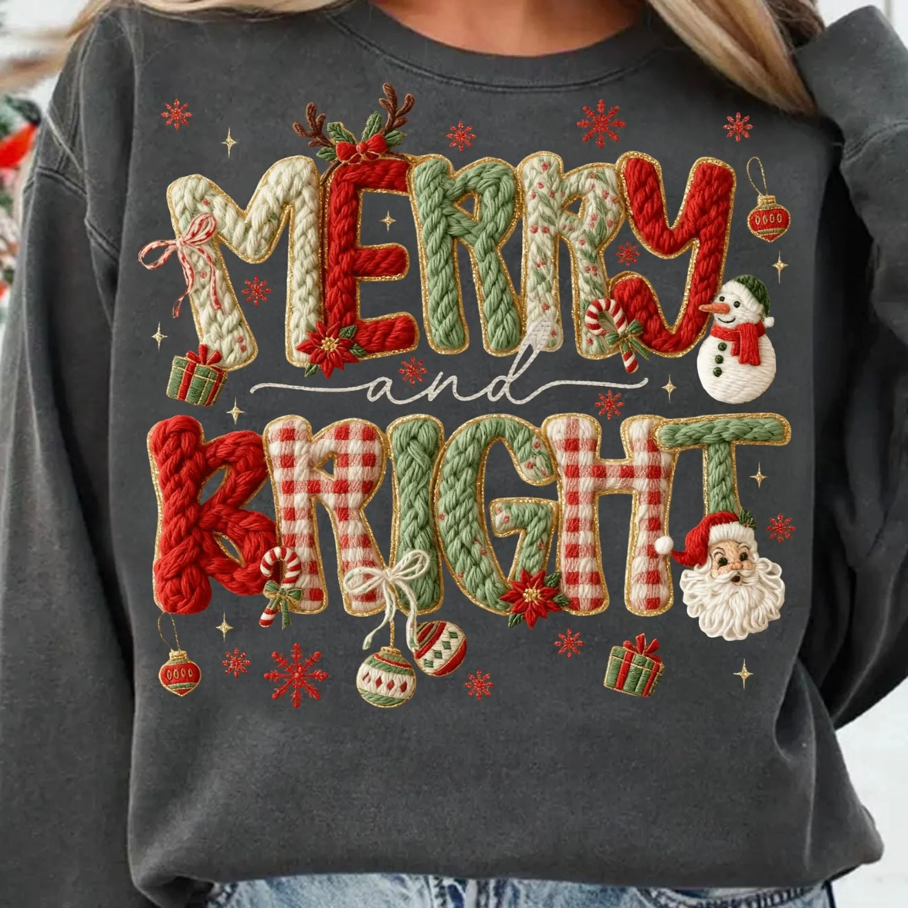 Merry and Bright Faux Yarn GLITTER