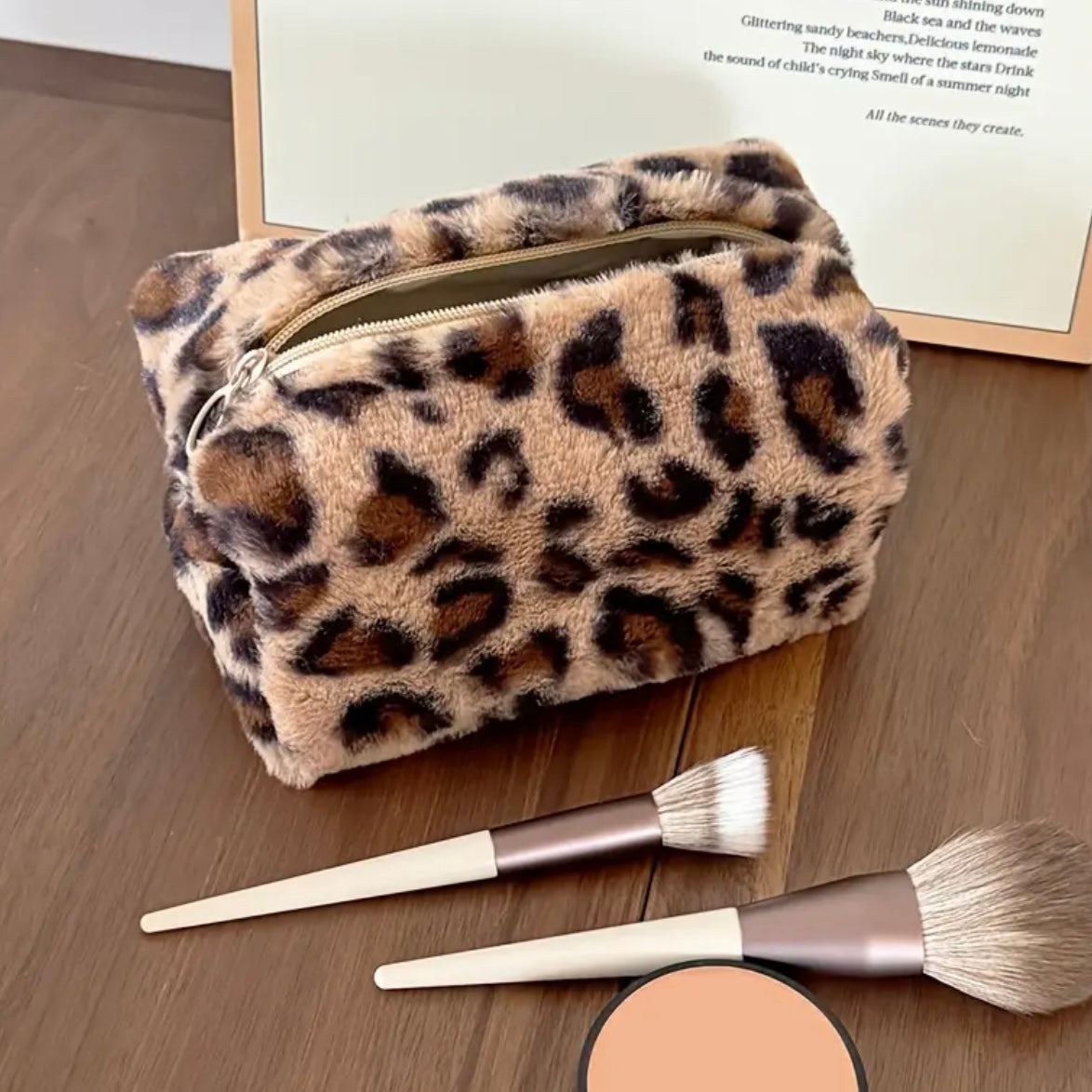 Leopard Cosmetic Bag
