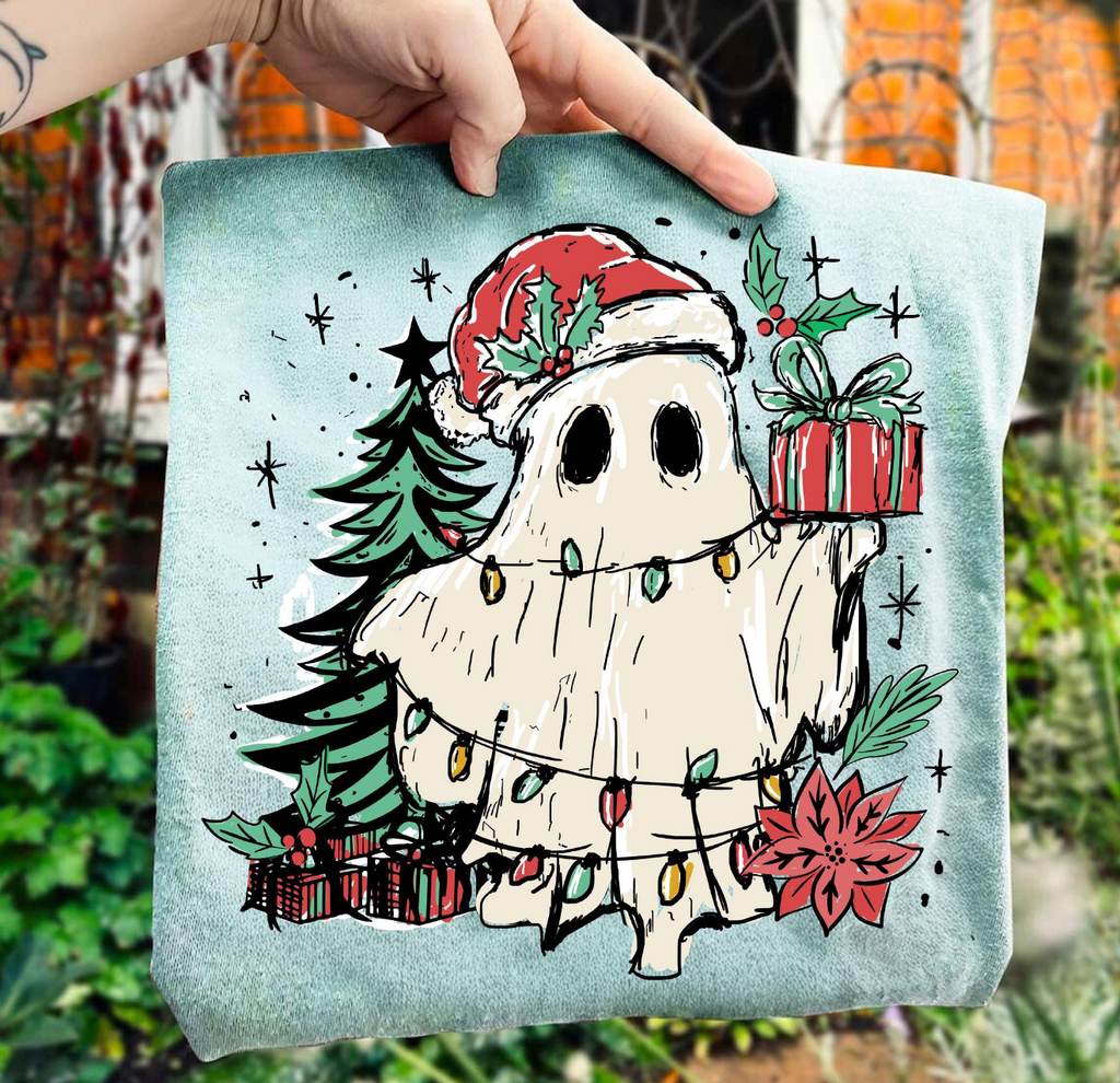 Retro Patchwork Christmas Ghost