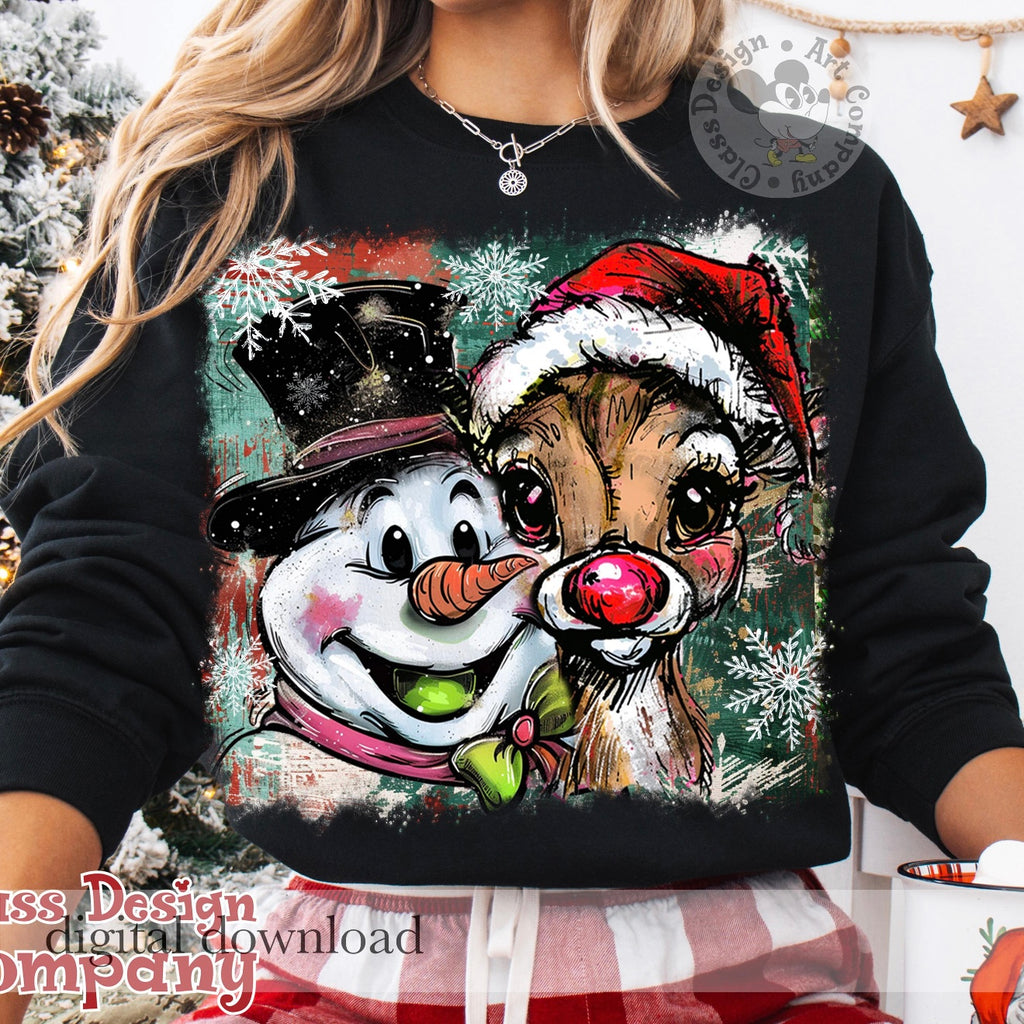 Frosty and Rudy Brushstroke