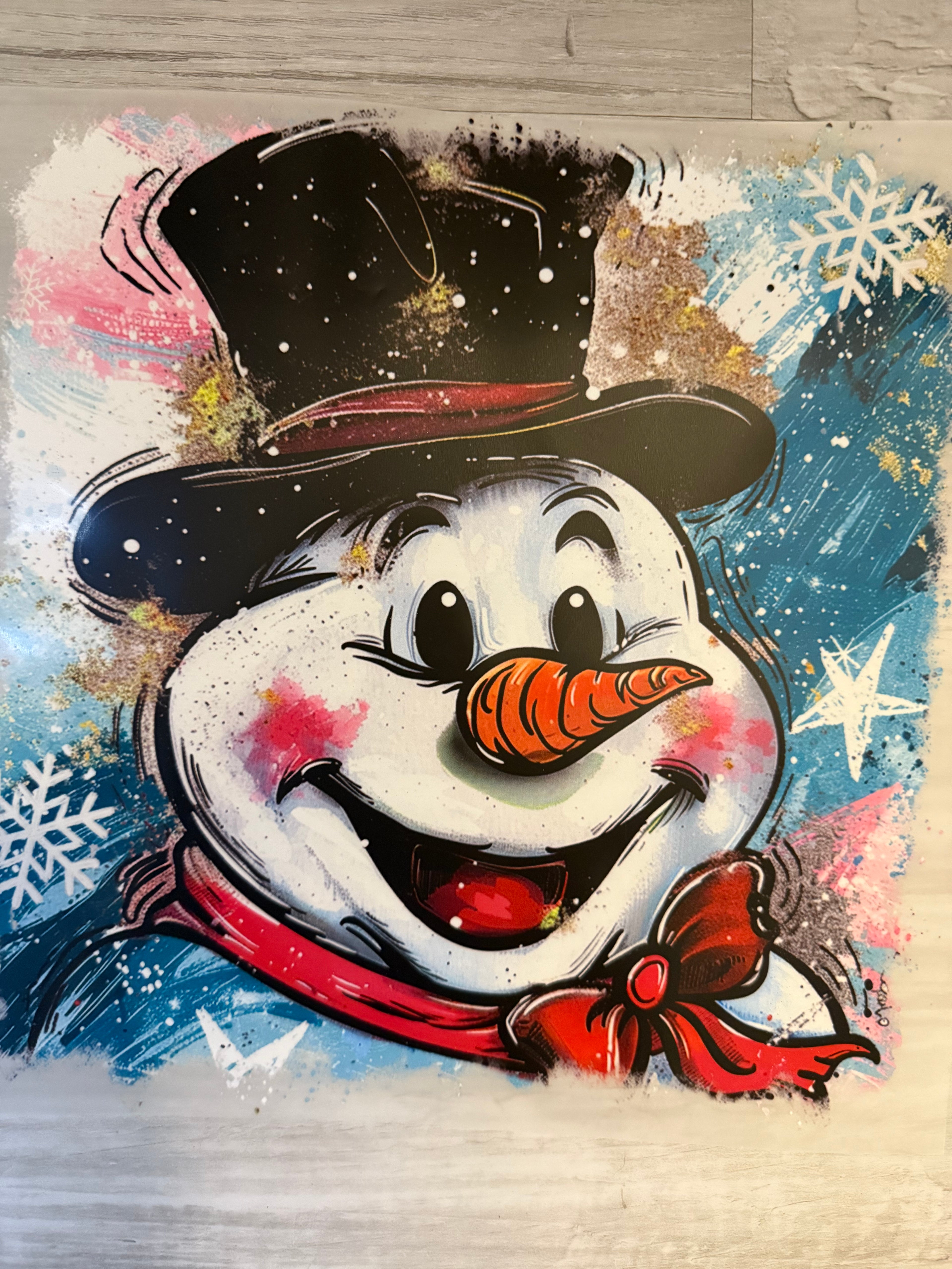 Frosty Brushstroke
