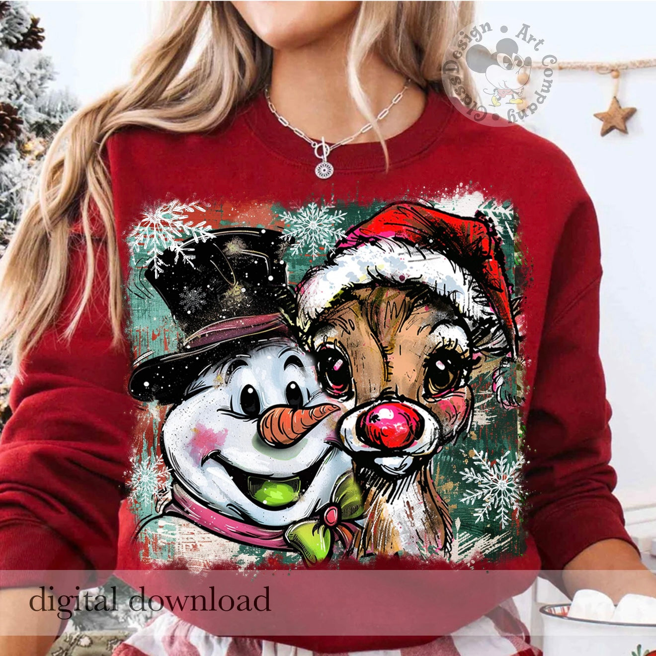 Frosty and Rudy Brushstroke