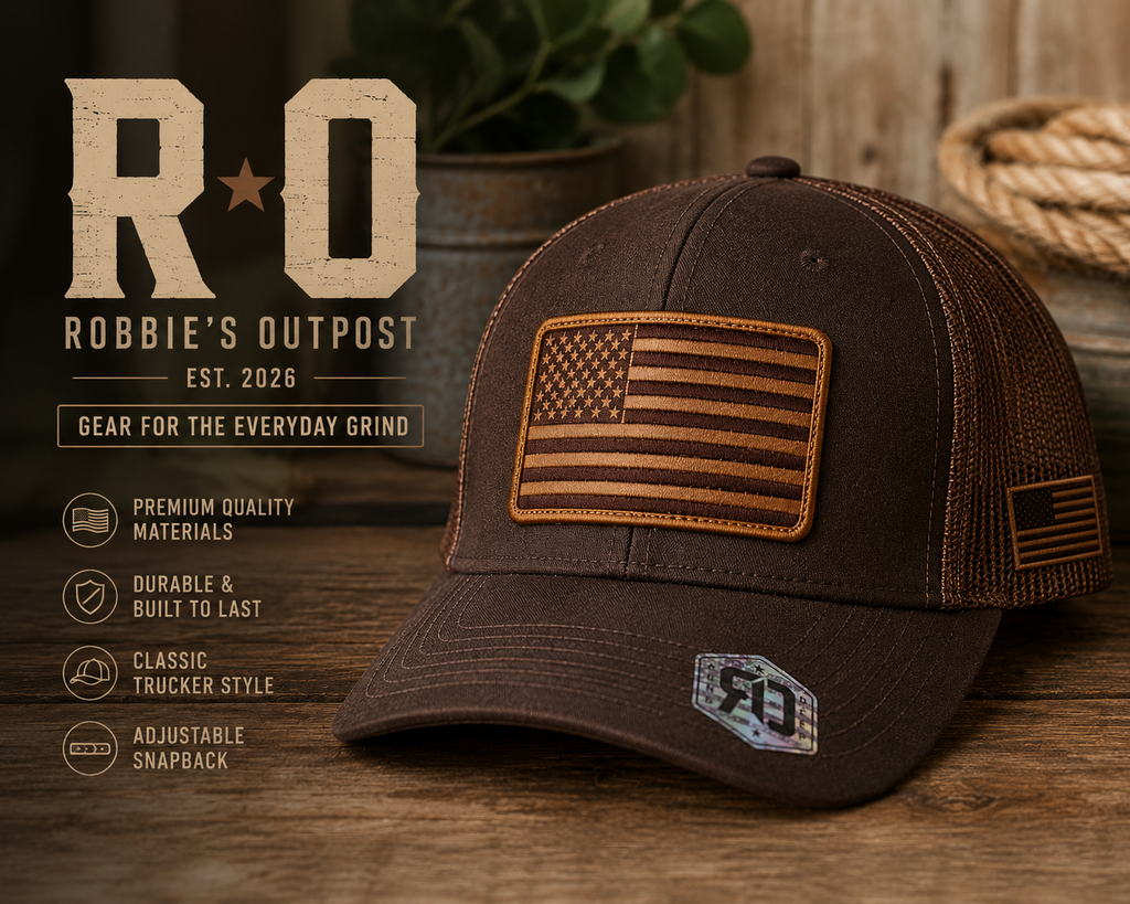 American Flag Patch Trucker Hat