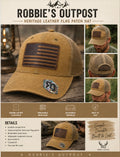 Heritage Leather Flag Patch Hat (RTS)