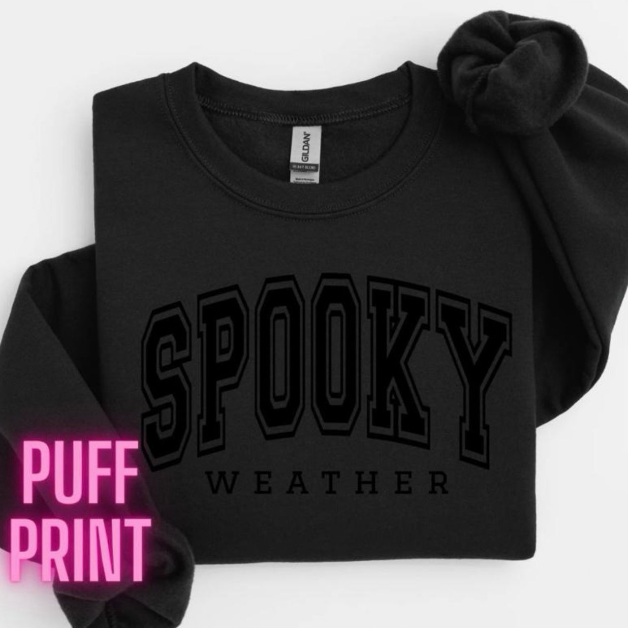 Spooky Weather Puff Print