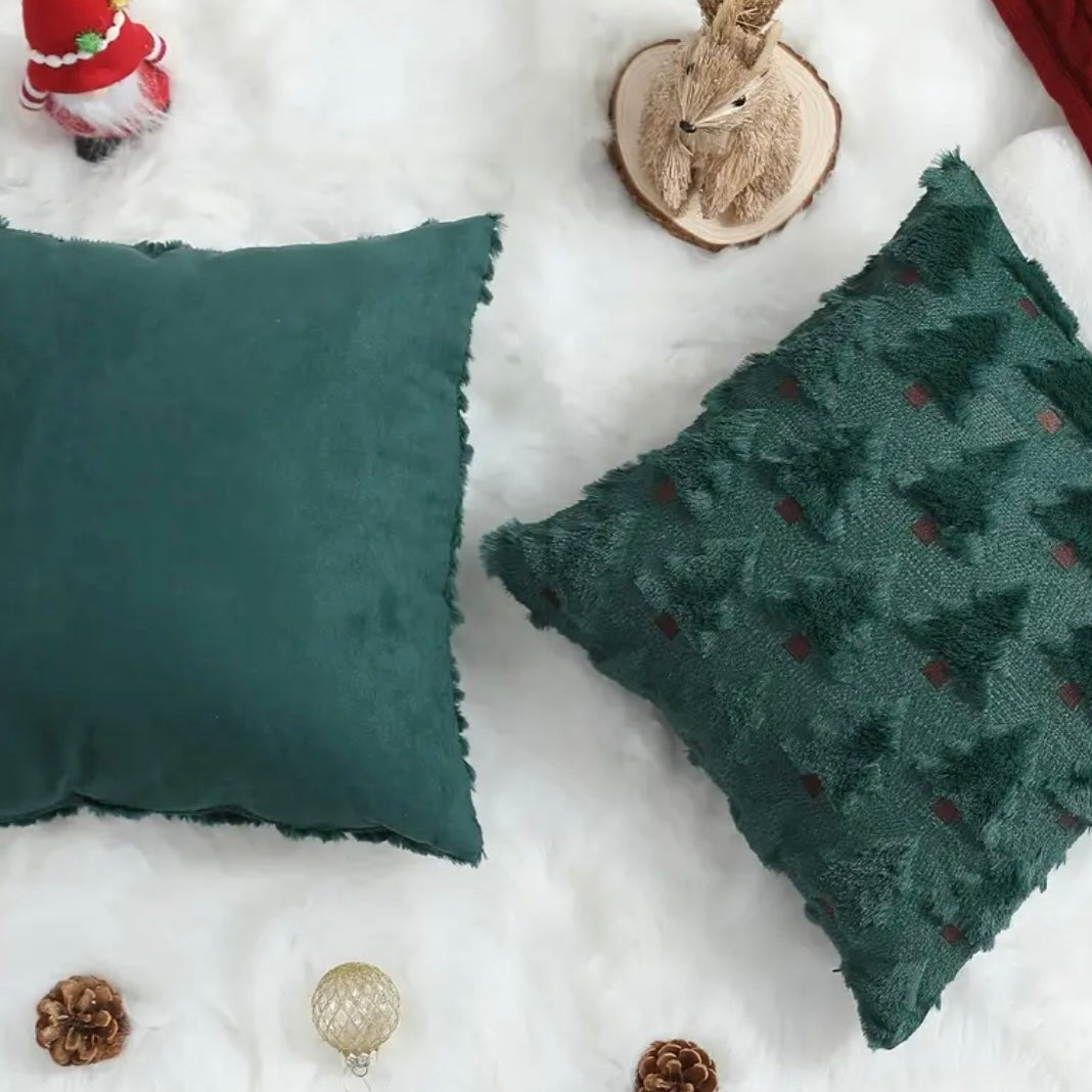 Pillow Covers - Adorable Christmas Pillow Cover 18x18 – Festive Holiday Cushion Cover | Cozy Christmas Décor