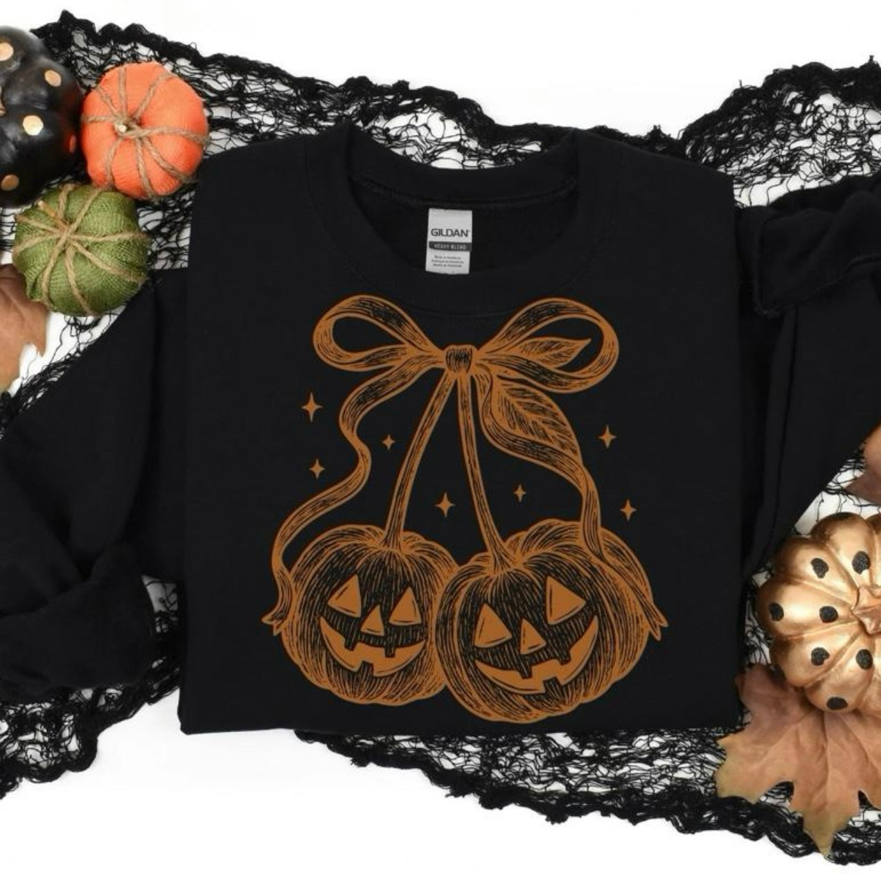Metallic Copper Cherry Pumpkins