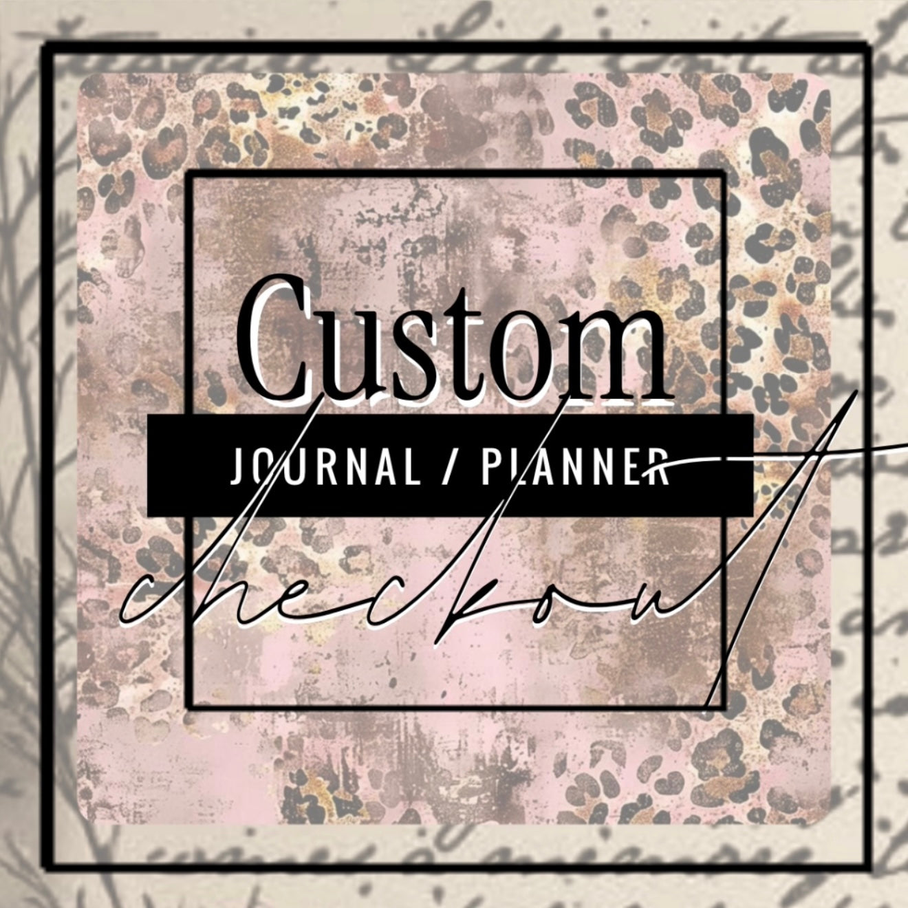 Custom Journal or Planner