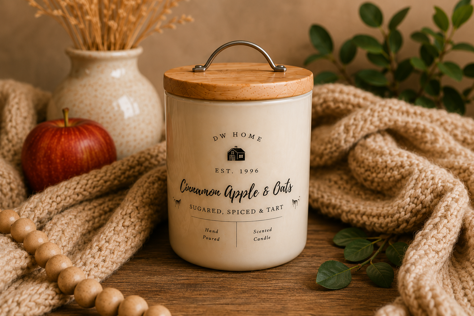 ALB | Cinnamon Apple & Oats Candle