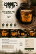 Mountain Pine Soy Candle (RTS)