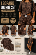 Leopard Lounge Set