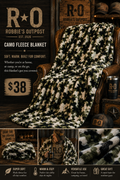 Robbie's Outpost Camo Fleece Blanket