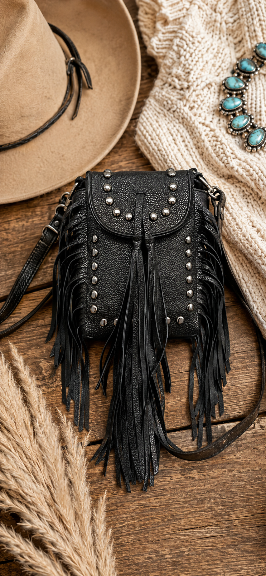 Western Fringe Crossbody Bag