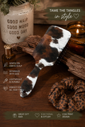 Cow Print Paddle Hair Brush