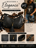 Midnight Tooled Western Crossbody Bag (RTS)
