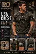 USA Grunt Style Camo Tee